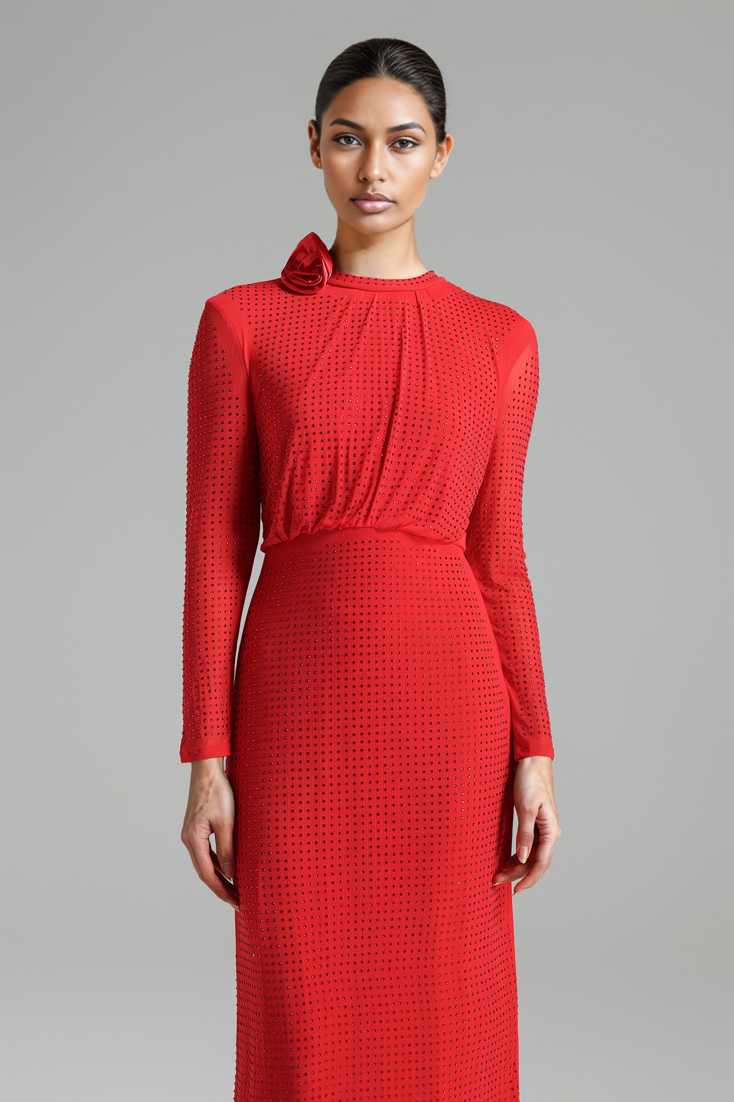 Red Elegant Maxi Dress