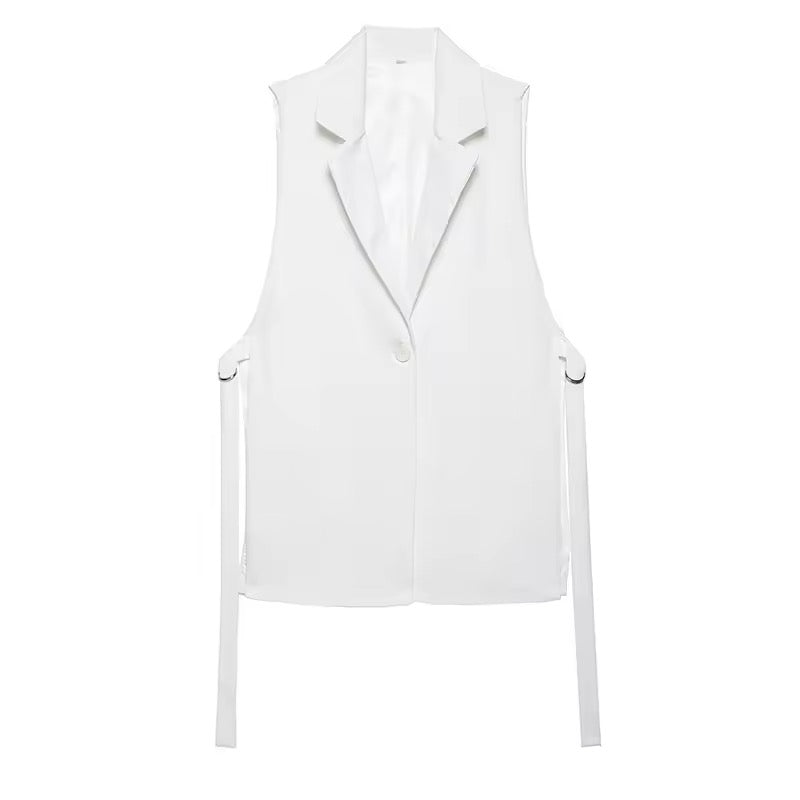 Vintage Button-Front Waistcoat Vest