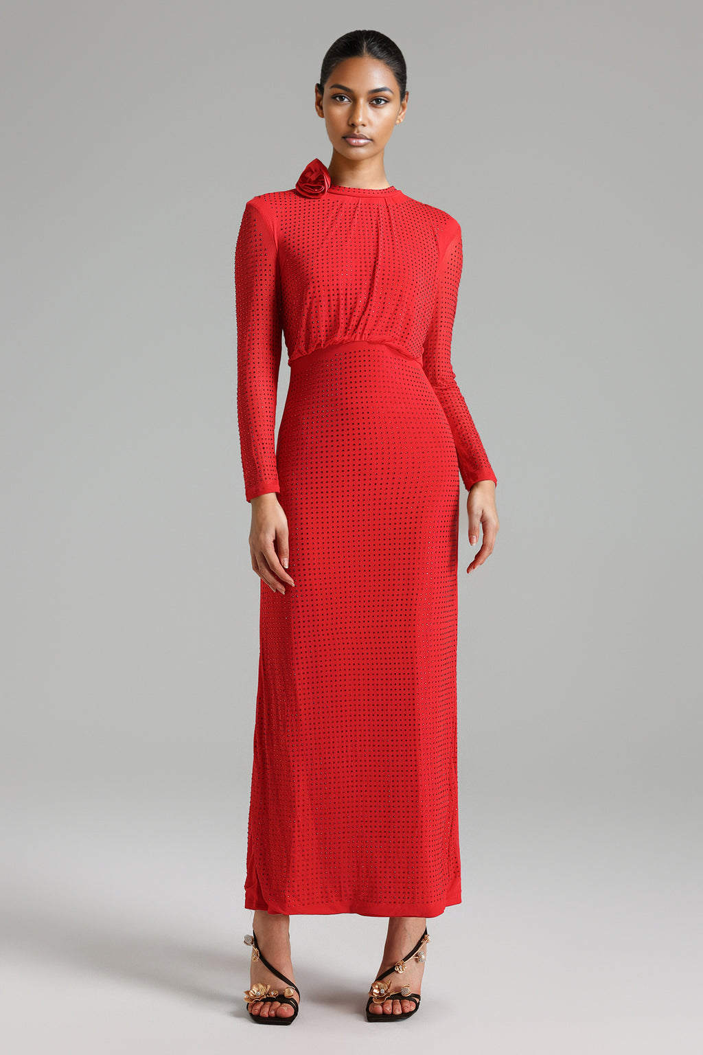Red Elegant Maxi Dress