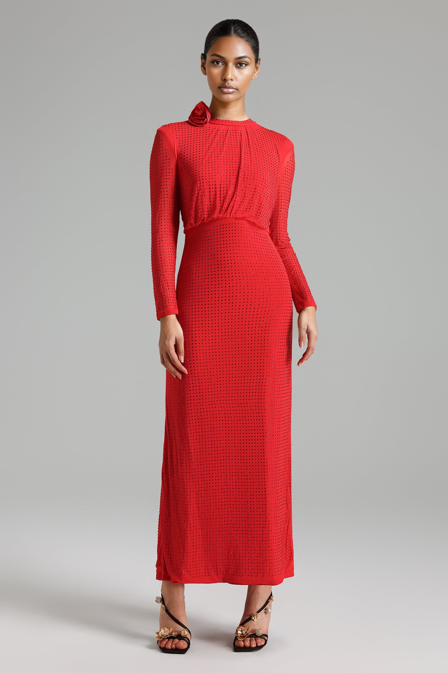 Red Elegant Maxi Dress