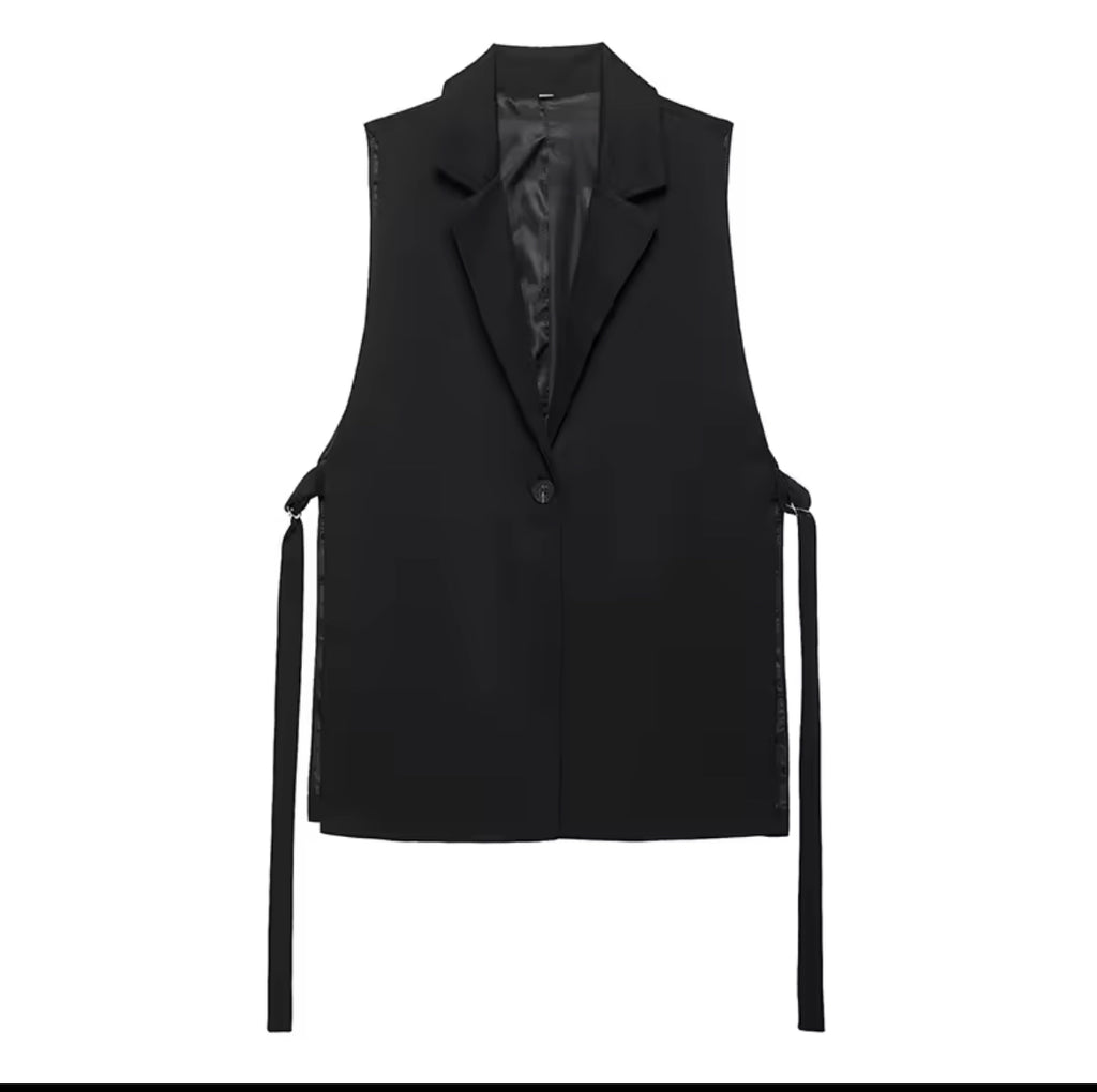 Vintage Button-Front Waistcoat Vest