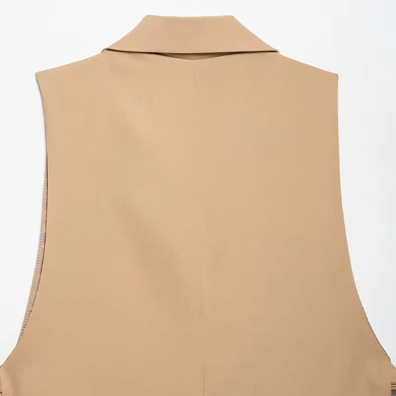 Vintage Button-Front Waistcoat Vest