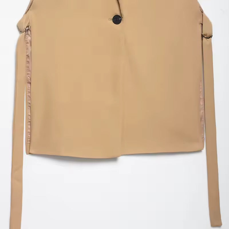 Vintage Button-Front Waistcoat Vest