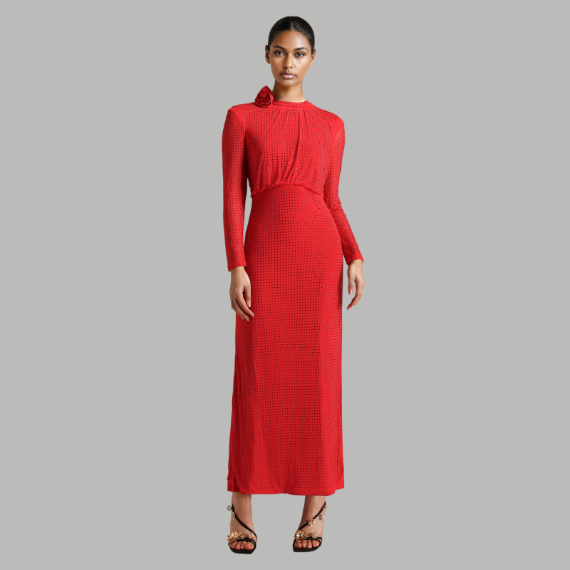 Red Elegant Maxi Dress